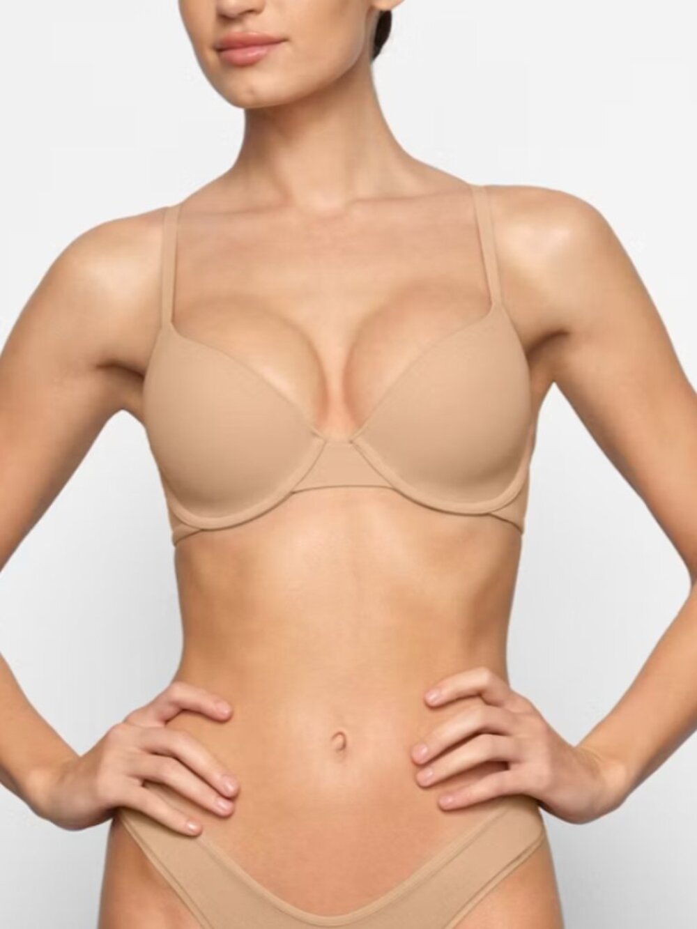 SKIMS T-Shirt Bra - Nude / Beige (Lightly Lined Underwire X3